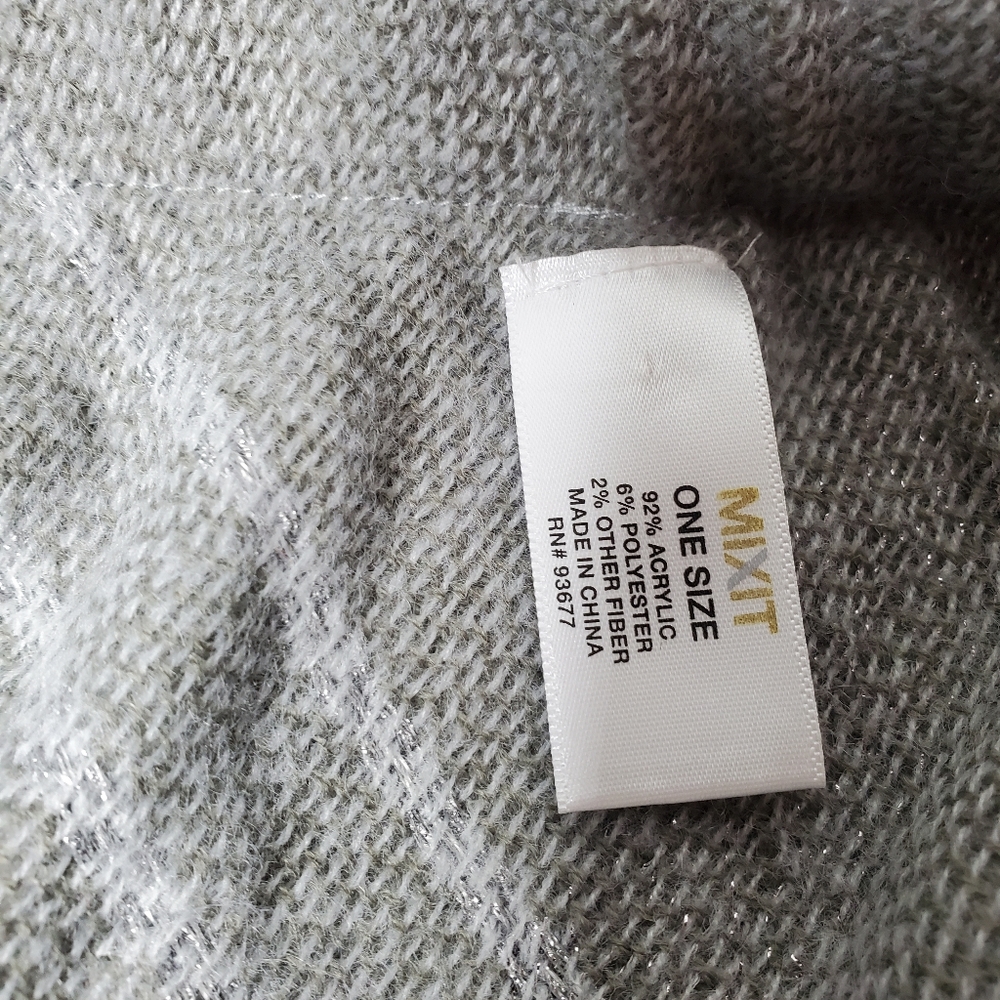 Mixit Womens Wrap Shawl Cover Up One Size Osfa Gr… - image 3